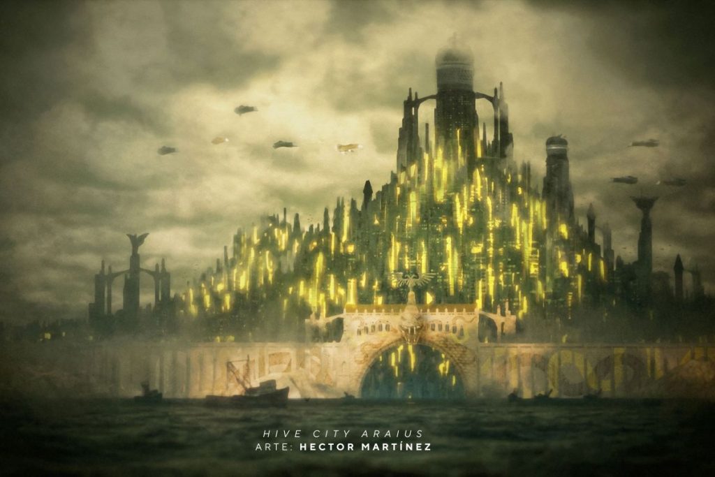 Hive Citi Araius. Arte por Hector Martínez