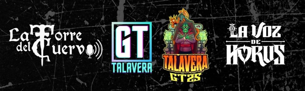 logos de los organizadores: La Torre del Cuervo, GT Talavera, GT Talavera 2025 y La Voz de Horus